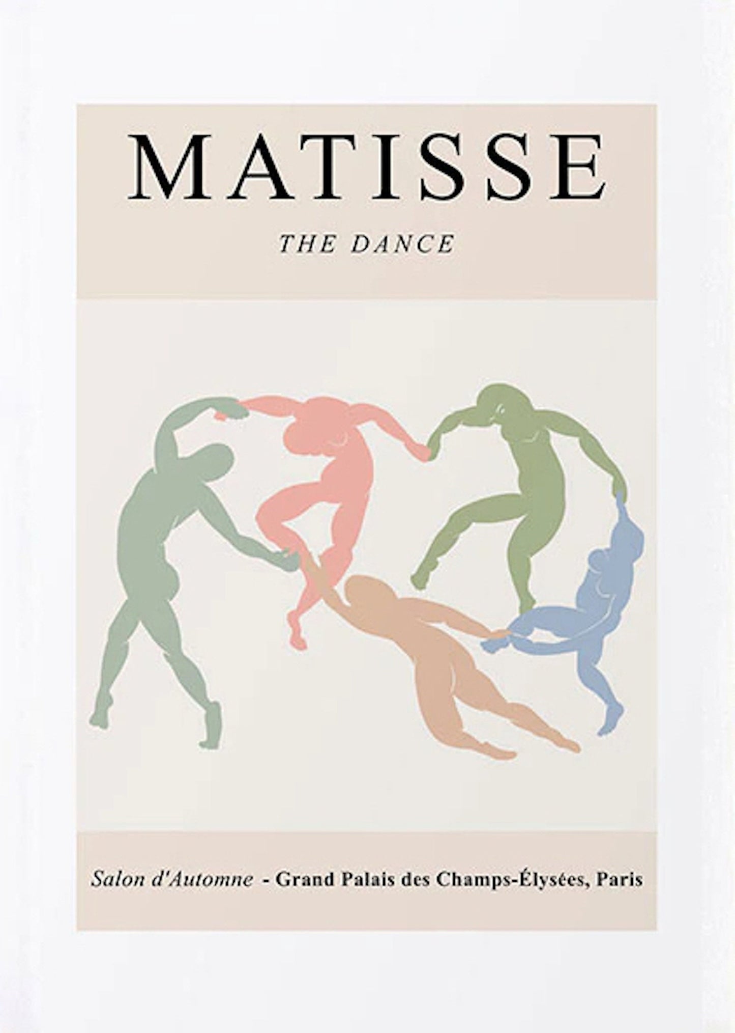 Poster Matisse Blumen Körper| Bilder Wohnzimmer | Wandbilder Schlafzimmer | Deko Print ohne Rahmen | Bilder Set Matisse Beige