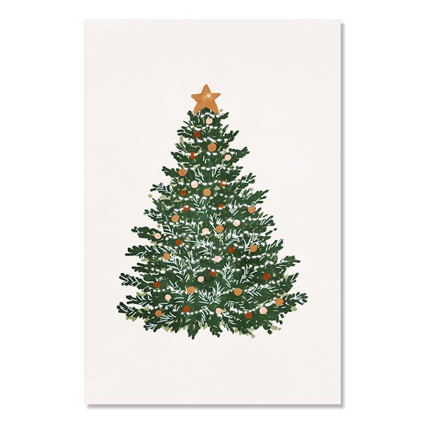 Poster Christmas tree with gifts as a decorative print without a frame