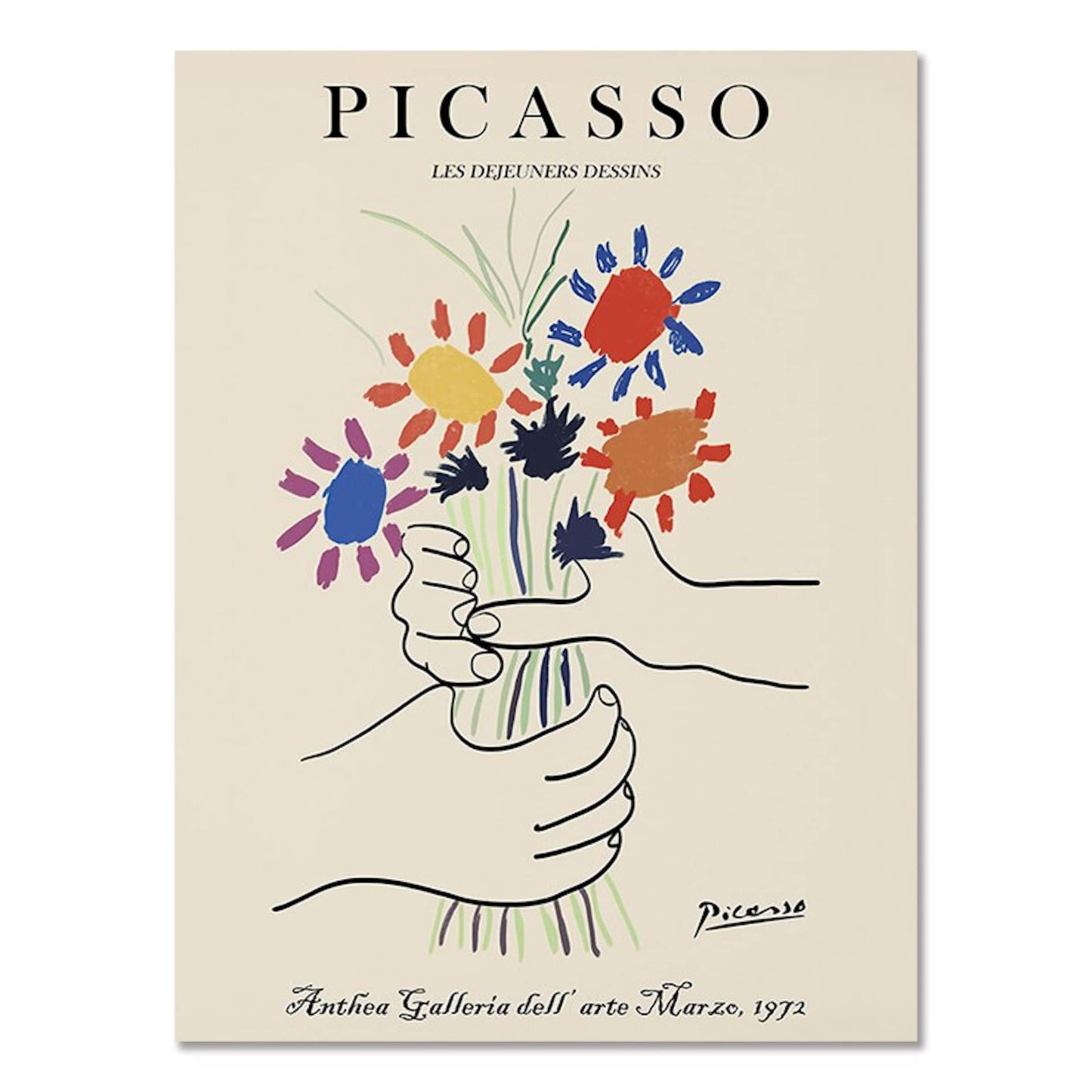 Poster Picasso Matisse Museum Abstract Retro Portrait | Pictures living room | Murals Bedroom | Deco print without frame | Pictures set