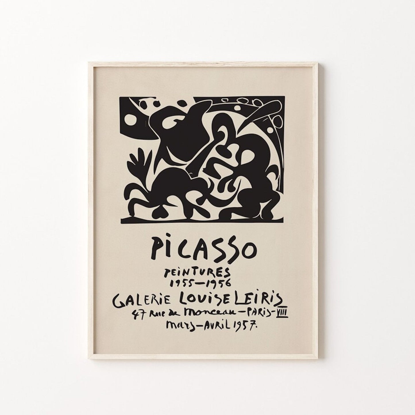 Poster Pablo Picasso Gallery Wand als Deko Print ohne Rahmen