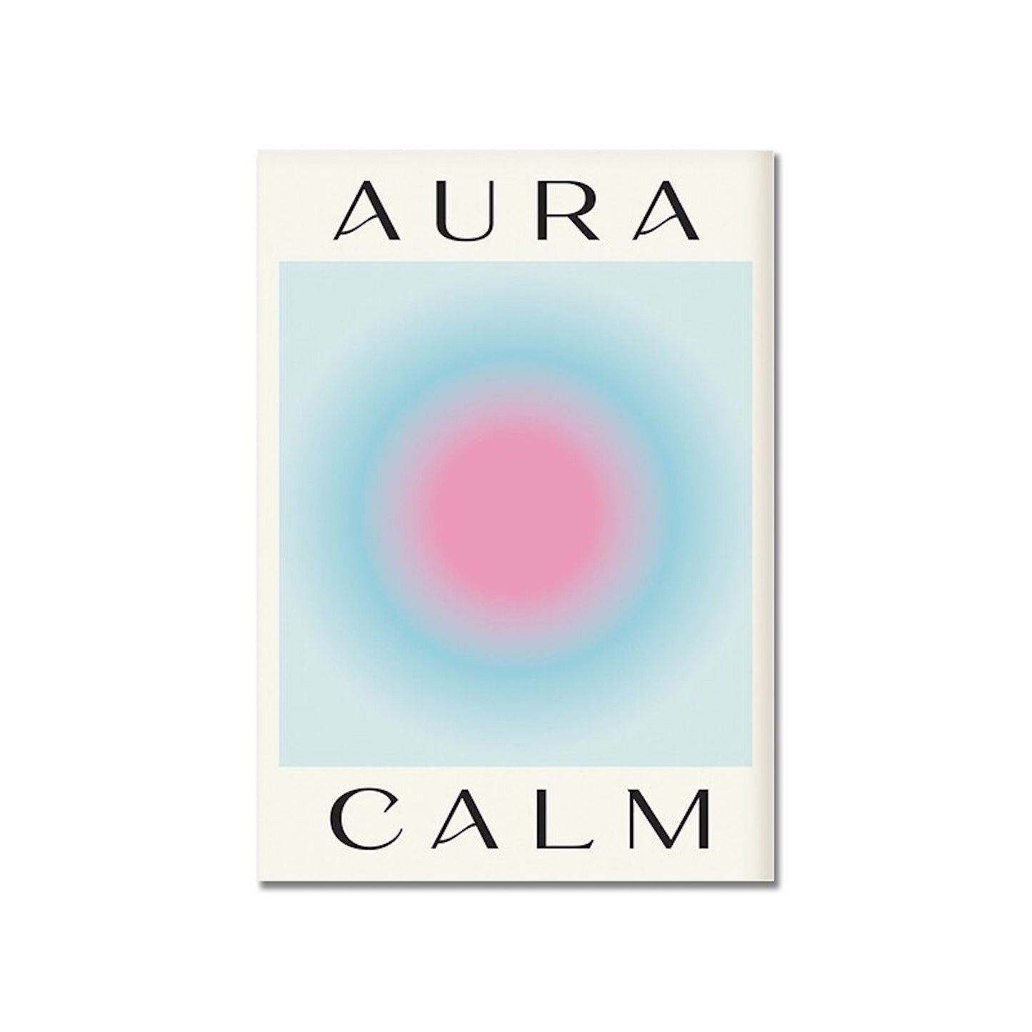 Poster spirituality blue aura as a decorative print without a frame