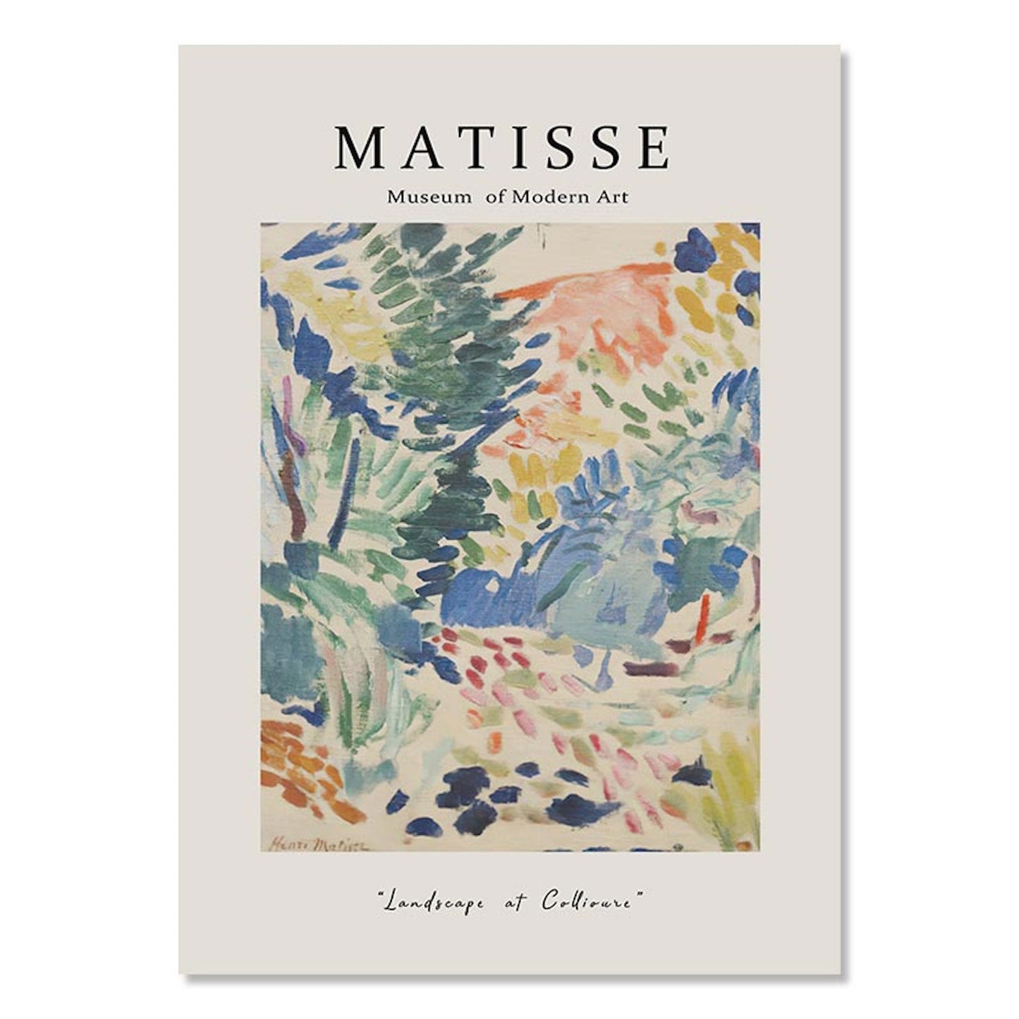 Poster Blumen Van Gogh Henri Matisse Rousseau Museum | Bilder Wohnzimmer | Wandbilder Schlafzimmer | Deko Print ohne Rahmen | Bilder Set