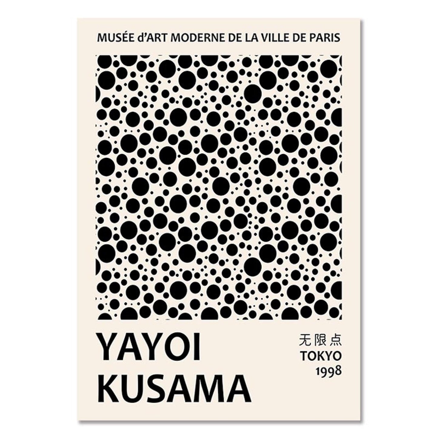 Poster Modern Yayoi Kusama Abstrakt Nordic | Bilder Wohnzimmer | Wandbilder Schlafzimmer | Deko Print ohne Rahmen | Bilder Set Kunstdruck