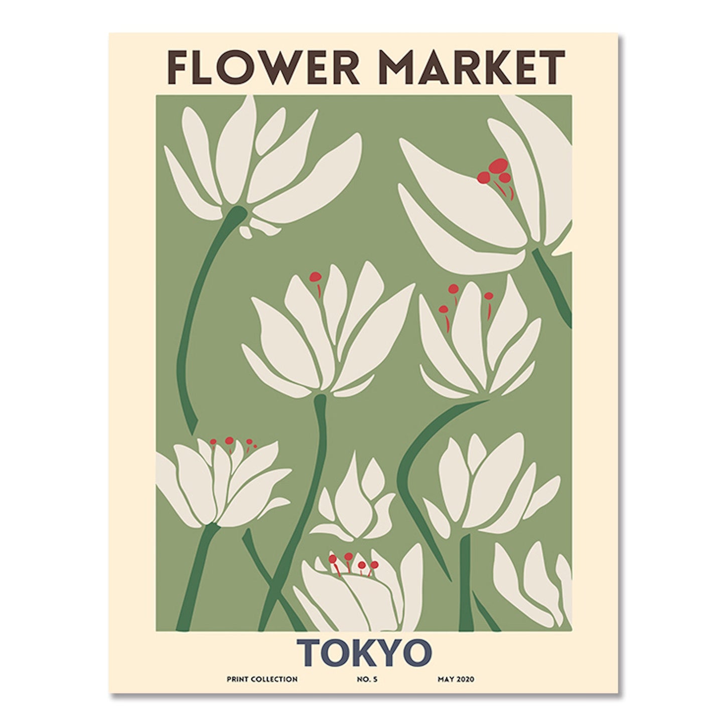 Poster Matisse Blumen Market Museum Abstrakt| Bilder Wohnzimmer | Wandbilder Schlafzimmer | Deko Print ohne Rahmen | Bilder Set Matisse Bunt