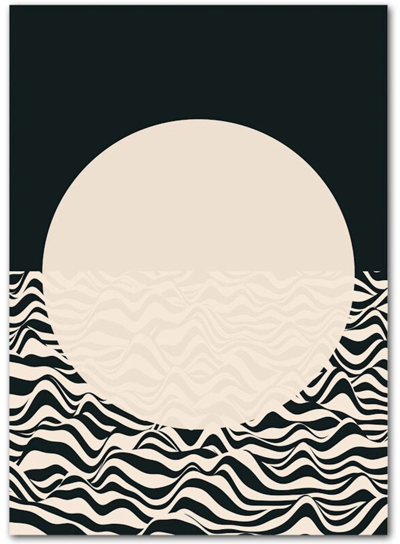 Poster Bauhaus eye with different shapes and patterns as a decorative print without a frame