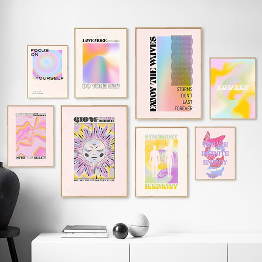 Poster spirituality, self-love and harmony as a decorative print without a frame