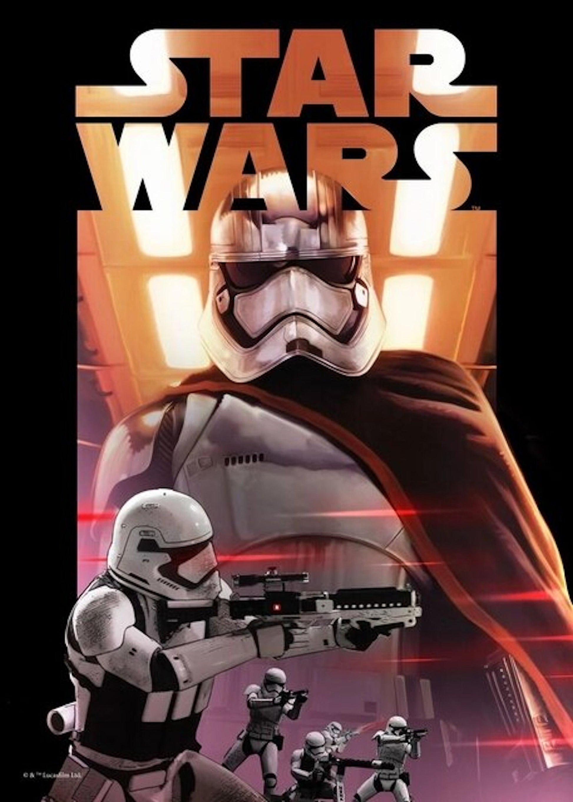 Star Wars Stormtrooper Poster von justgoodmood, perfekt für alle Fans der Saga, eine tolle Ergänzung für jedes Zimmer.