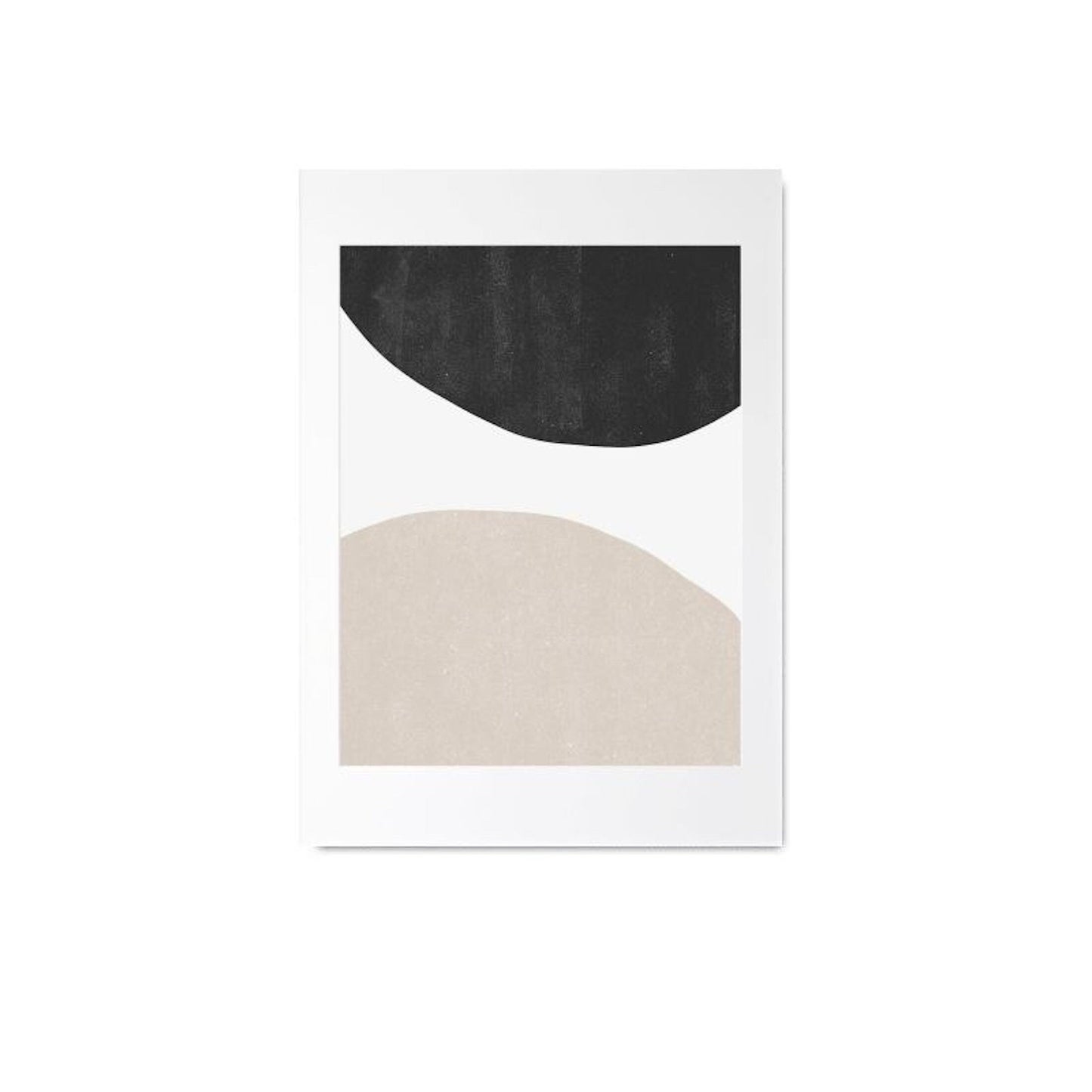 Poster Faces Lines and abstract shapes as a decorative print without a frame