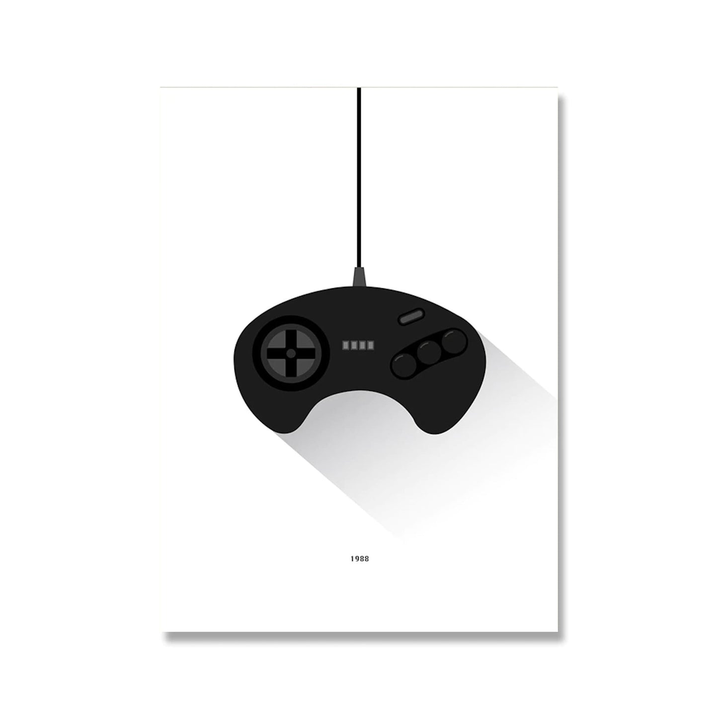 Poster Gamer Playstation Nintendo Controller als Deko Print ohne Rahmen
