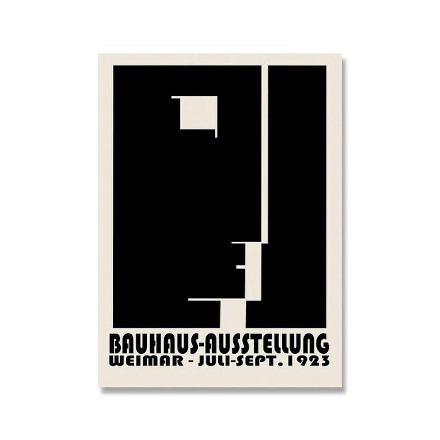 Poster Bauhaus modern architecture as a decorative print without a frame