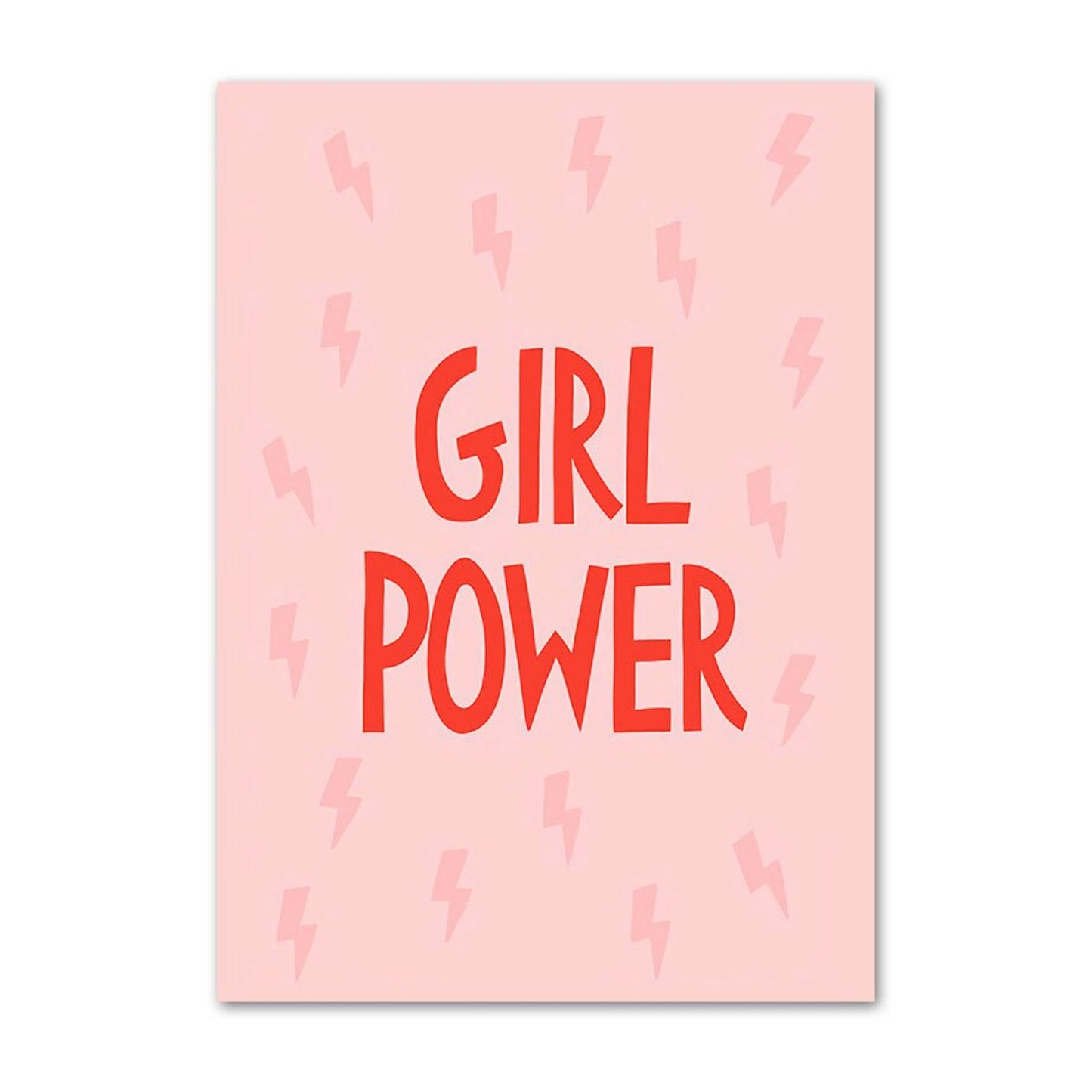Poster Kinder Mädchen Power und Liebe als Deko Print ohne Rahmen