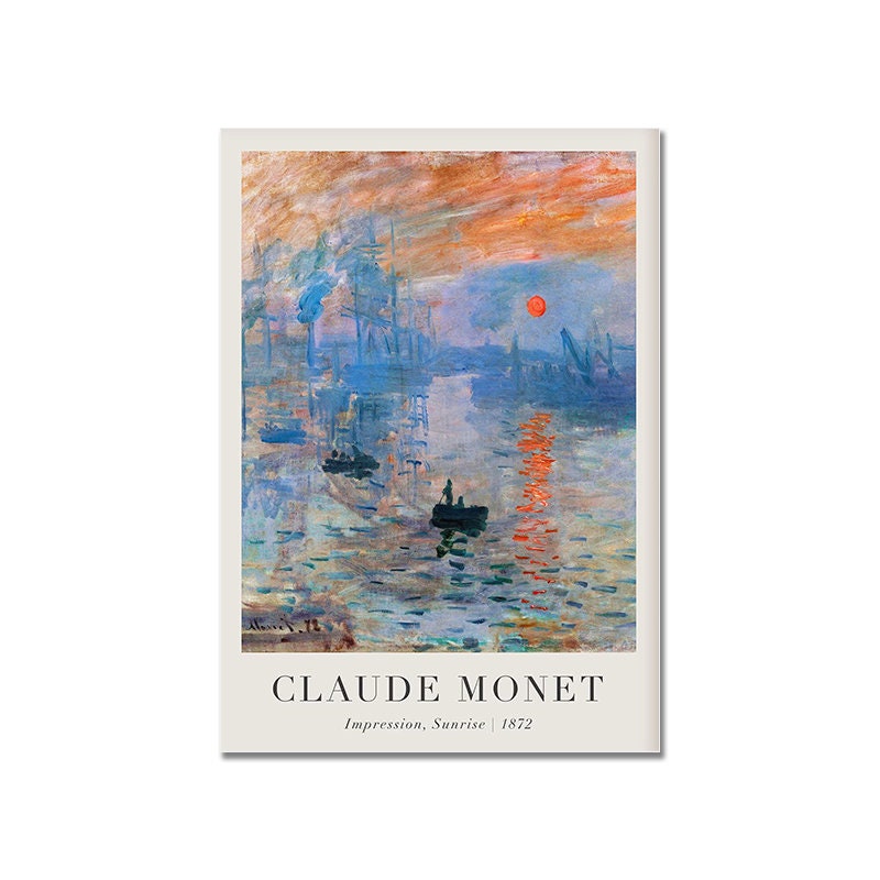 Poster Vintage Claude Monet Sommer als Deko Print ohne Rahmen