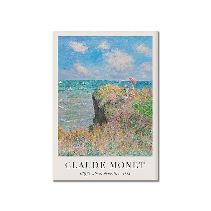 Poster Vintage Claude Monet Sommer als Deko Print ohne Rahmen