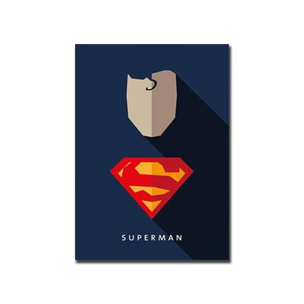 Faszinierendes Superman-Poster als Deko Print ohne Rahmen von justgoodmood, perfektes Geschenk für kleine Helden.