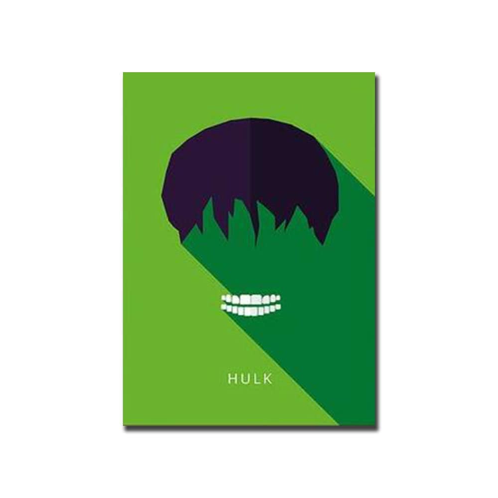 Poster vom Hulk als Deko Print von justgoodmood - Kinder Marvel Super Helden als Deko Print ohne Rahmen, ideal für kreative Kinderzimmer!