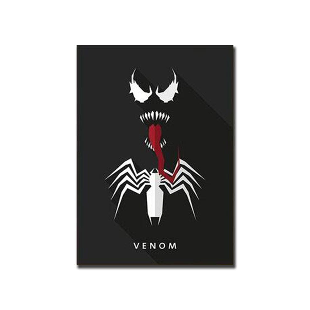 Poster von Venom als Deko Print von justgoodmood - Kinder Marvel Super Helden als Deko Print ohne Rahmen, die Spaß und Abenteuer ins Kinderzimmer bringen!