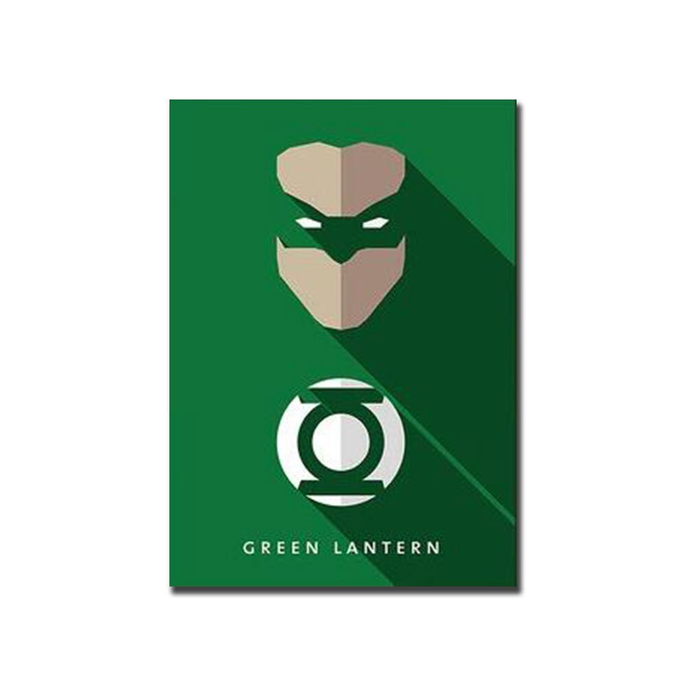 Stylisches Poster mit Green Lantern Design, tolle Wanddeko für Kinderzimmer von justgoodmood.