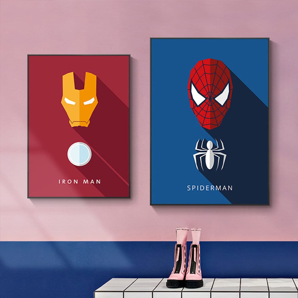 Poster Kinder Marvel Super Helden als Deko Print ohne Rahmen