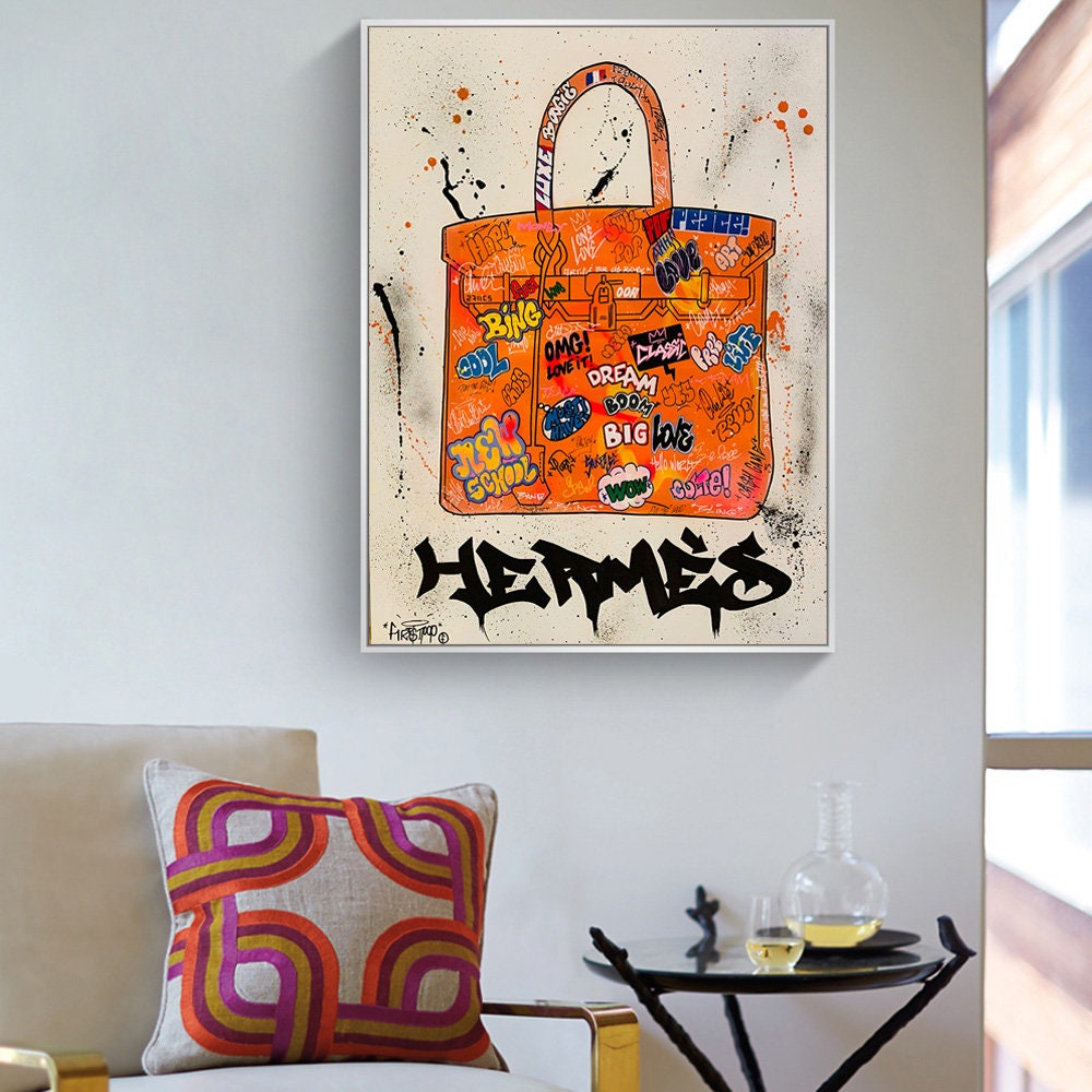 Poster Handtasche Graffiti Abstrakt I Deko Print ohne Rahmen