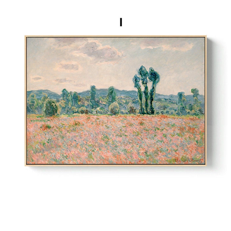 Poster Vintage Claude Monet I Deko Print ohne Rahmen