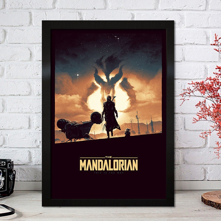 Poster Film Serie Mandalorian I Deko Print ohne Rahmen