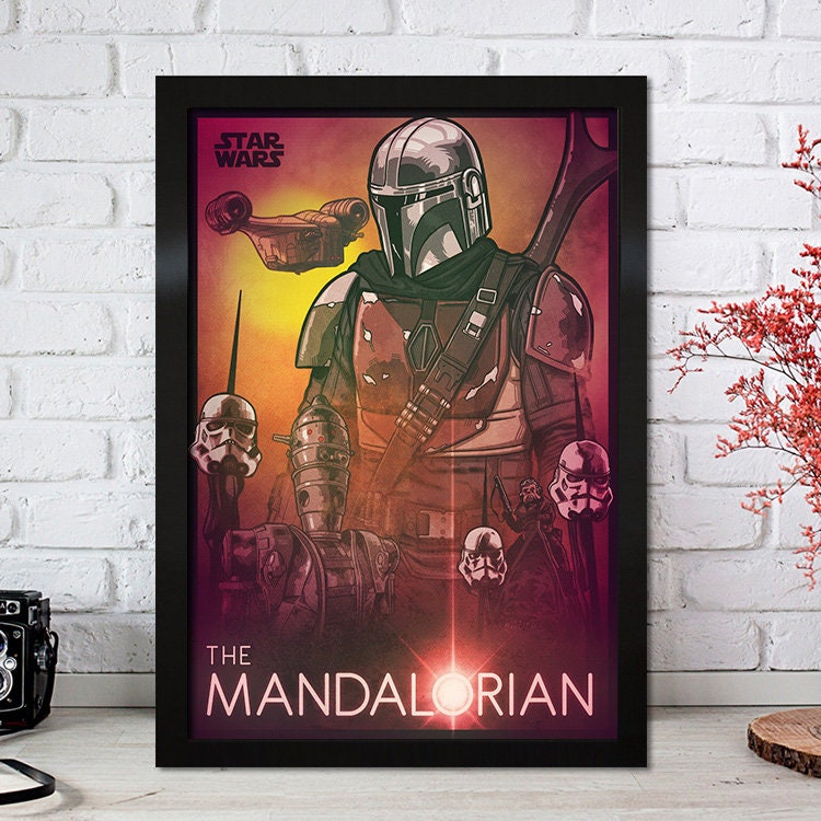 Poster Film Serie Mandalorian I Deko Print ohne Rahmen