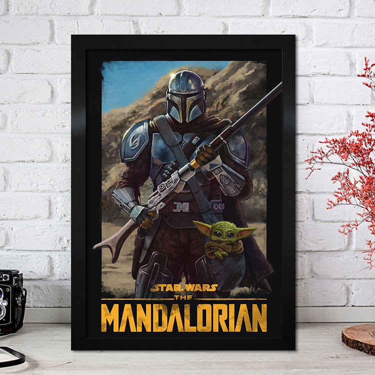 Poster Film Serie Mandalorian I Deko Print ohne Rahmen