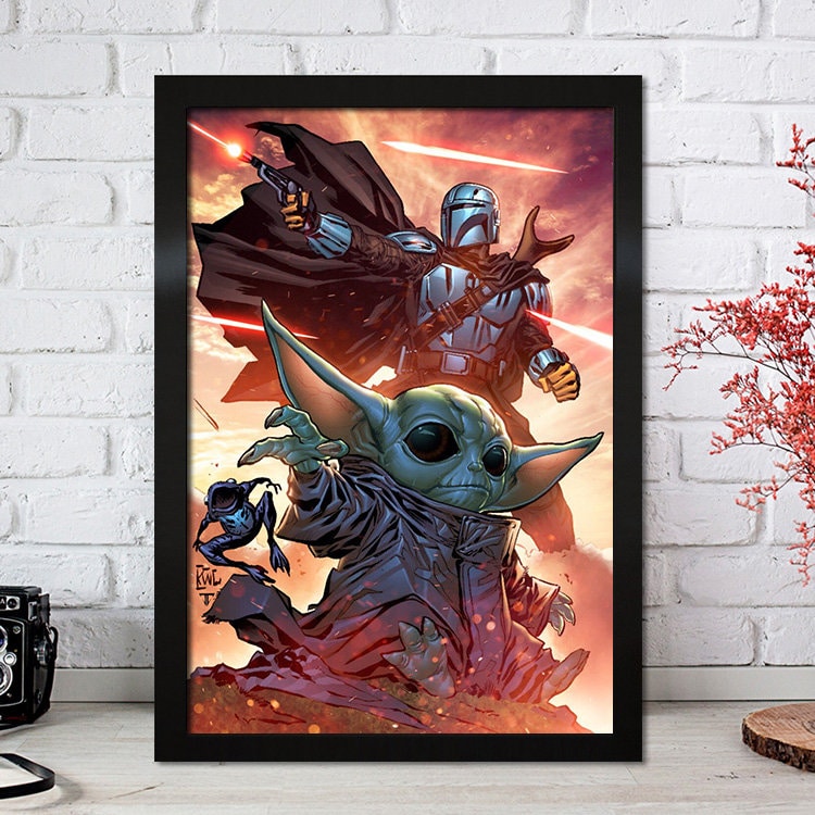 Poster Film Serie Mandalorian I Deko Print ohne Rahmen