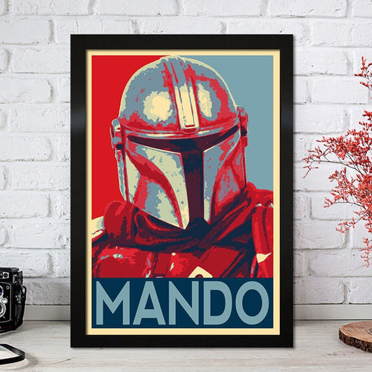 Poster Film Serie Mandalorian I Deko Print ohne Rahmen