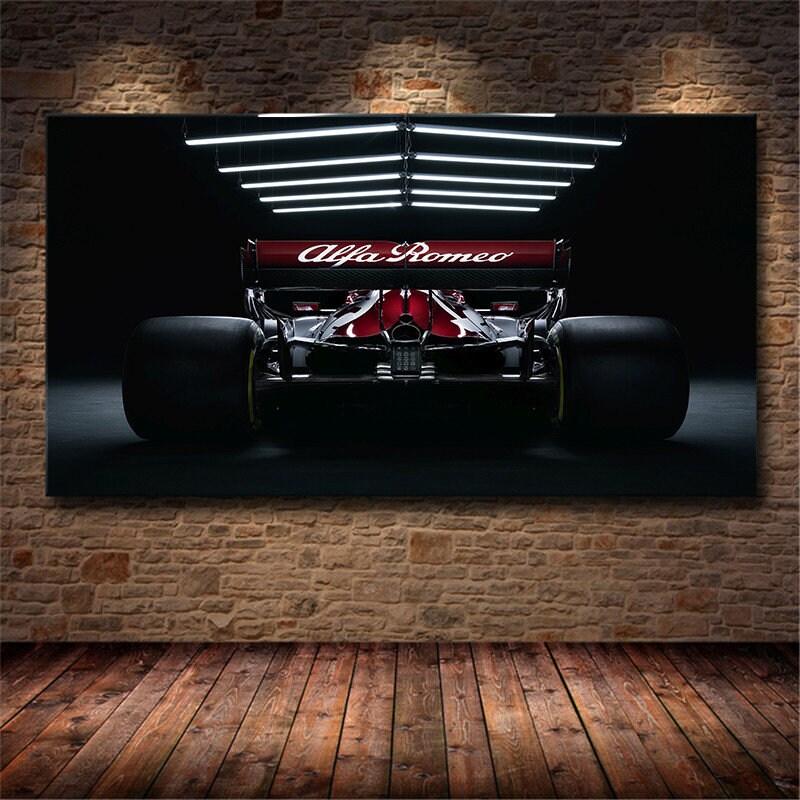 Poster Formel 1 Rennwagen Grand Prix Alfa Romeo Racing Sauber F1 I  Deko Print ohne Rahmen