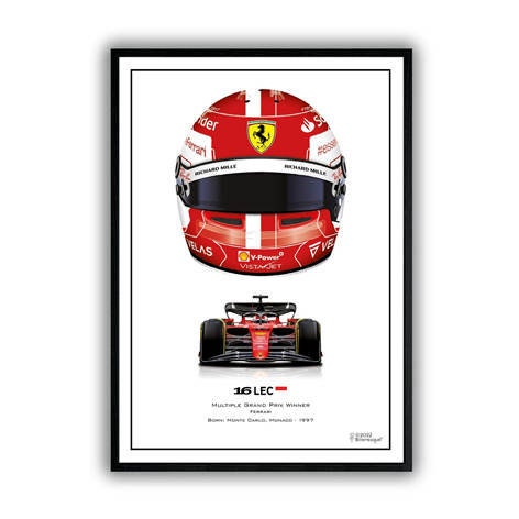 Poster Formel 1 Helme Rennfahrer Gewinner  I Deko Print ohne Rahmen