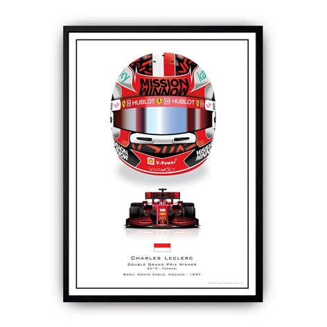 Poster Formel 1 Helme Rennfahrer Gewinner  I Deko Print ohne Rahmen