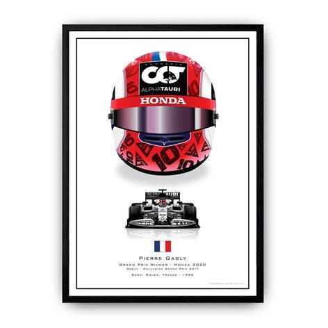 Poster Formel 1 Helme Rennfahrer Gewinner  I Deko Print ohne Rahmen