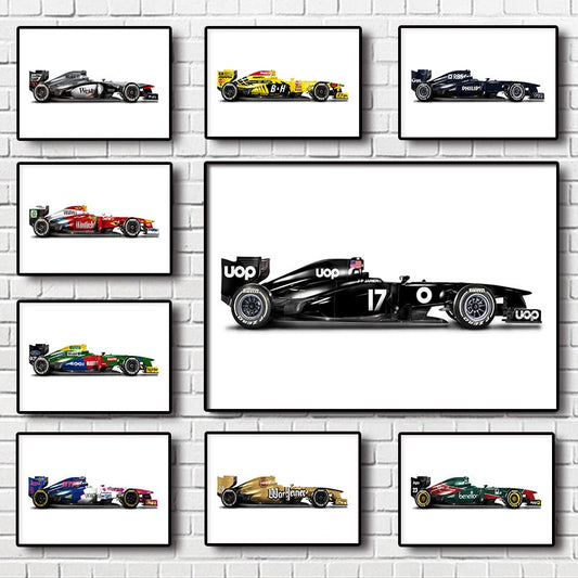 Poster Formel 1 Rennwagen  I Deko Print ohne Rahmen