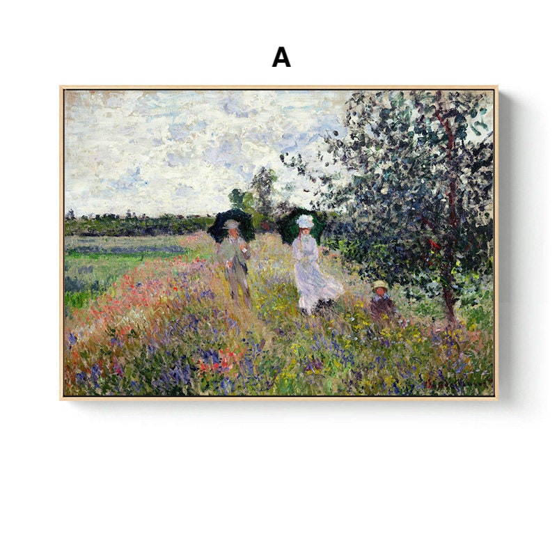 Poster Vintage Claude Monet I Deko Print ohne Rahmen