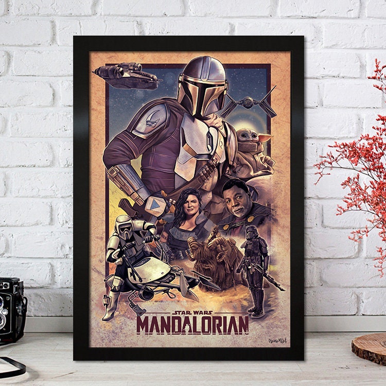 Poster Film Serie Mandalorian I Deko Print ohne Rahmen