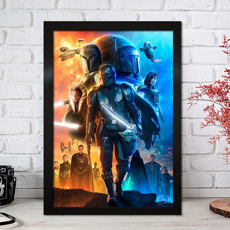 Poster Film Serie Mandalorian I Deko Print ohne Rahmen