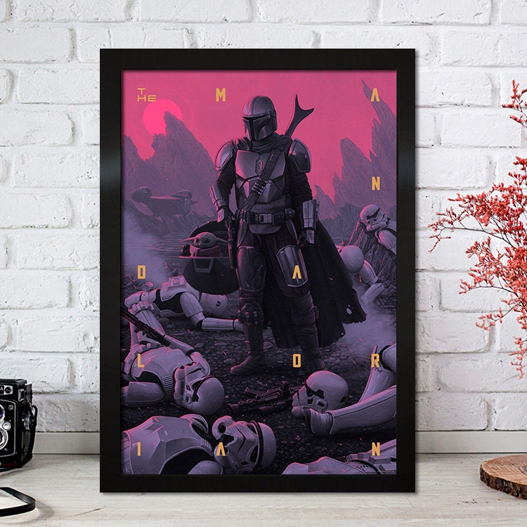 Poster Film Serie Mandalorian I Deko Print ohne Rahmen