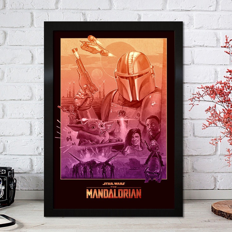 Poster Film Serie Mandalorian I Deko Print ohne Rahmen