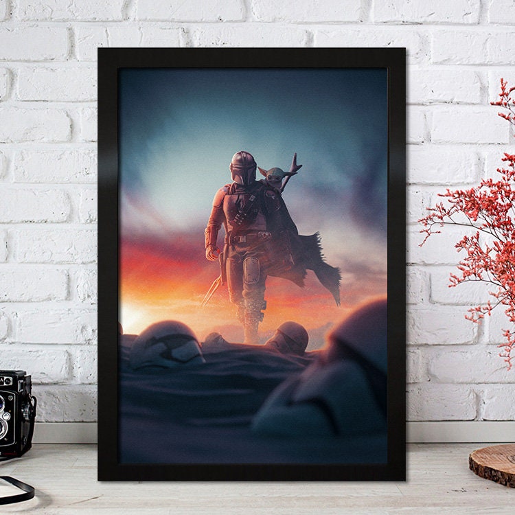 Poster Film Serie Mandalorian I Deko Print ohne Rahmen