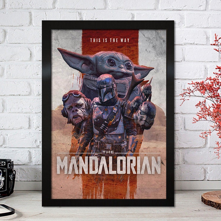 Poster Film Serie Mandalorian I Deko Print ohne Rahmen