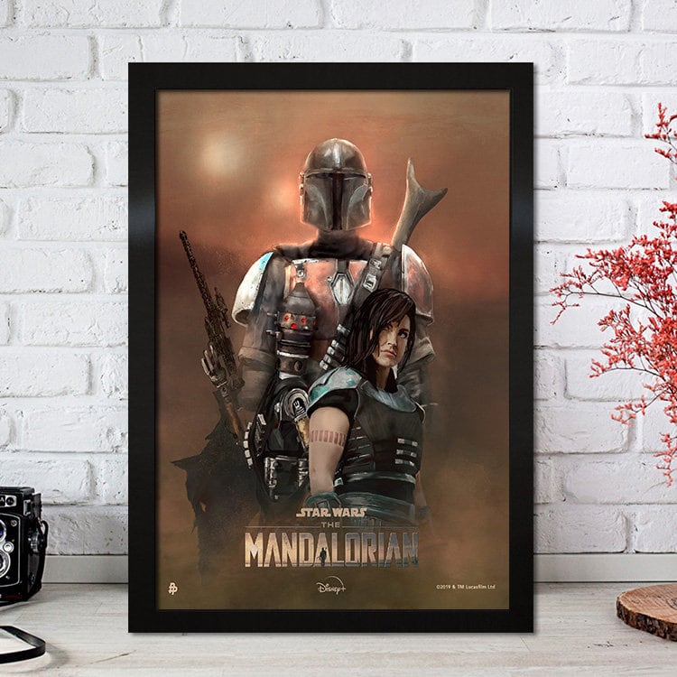 Poster Film Serie Mandalorian I Deko Print ohne Rahmen