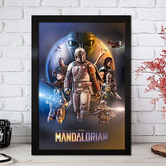 Poster Film Serie Mandalorian I Deko Print ohne Rahmen