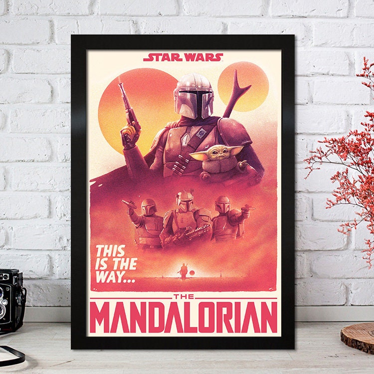 Poster Film Serie Mandalorian I Deko Print ohne Rahmen