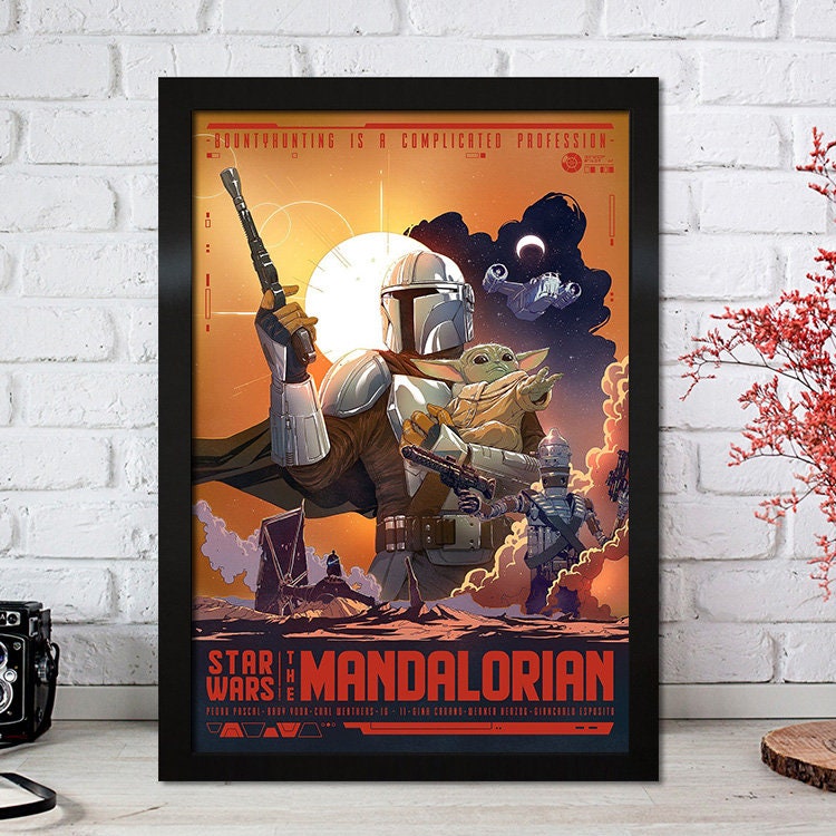 Poster Film Serie Mandalorian I Deko Print ohne Rahmen