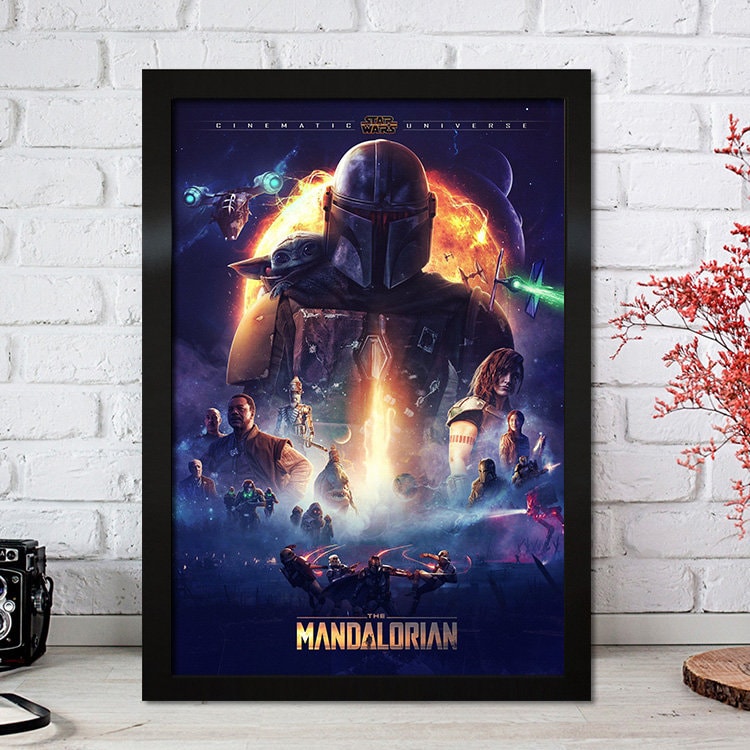 Poster Film Serie Mandalorian I Deko Print ohne Rahmen