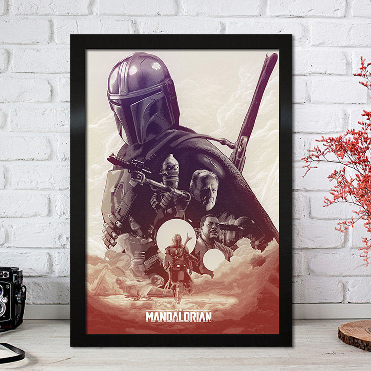 Poster Film Serie Mandalorian I Deko Print ohne Rahmen