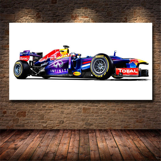 Poster Formel 1 Rennwagen Grand Prix I Red Bull I Ferrari I Renault I Honda I Deko Print ohne Rahmen