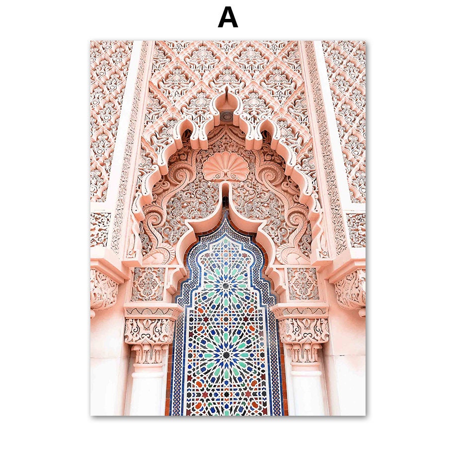 Poster Islam Abu Dhabi Moschee Arabische Architektur I Wandbilder Wohnzimmer & Schlafzimmer I Deko Print Bilder I ohne Rahmen