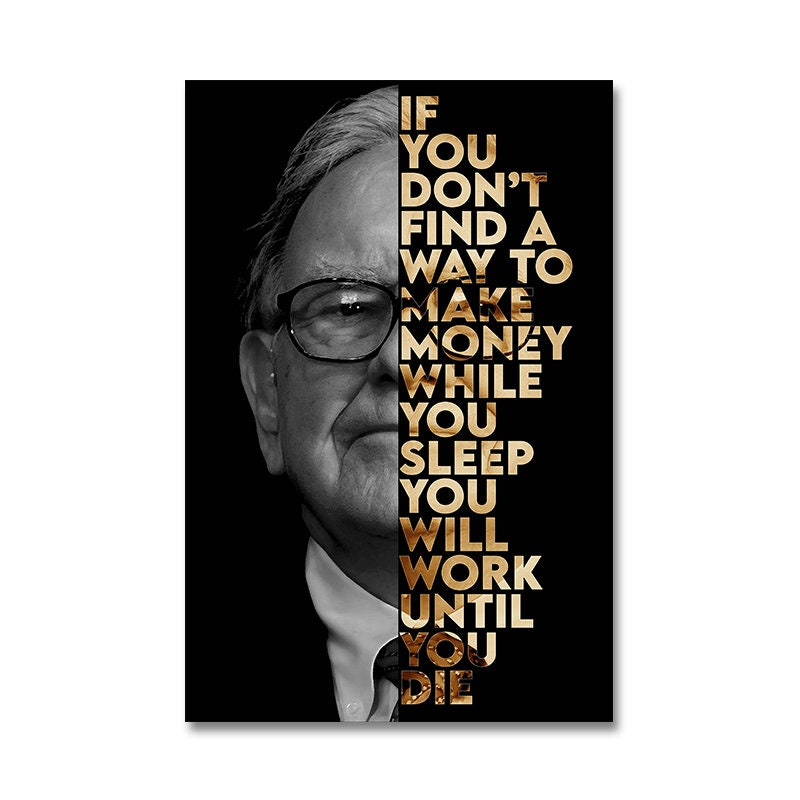 Poster Motivation Zitate Bill Gates Warren Buffet Steve Jobs I  Wand Deko Print  I ohne Rahmen